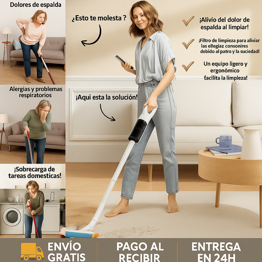 Oferta de REBAJAS DE ENERO 70% de Descuento! Lleva la Aspiradora X-Clean 3 en 1 Eficiente +🎁¡Regalo Exclusivo! 🔥Limpieza Poderosa y Sin Esfuerzo